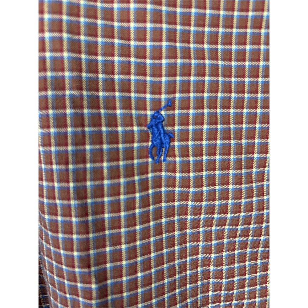 Polo Ralph Lauren Plaid Button Down Shirt Big & Tall Size 2XLT Long Sleeve Pony